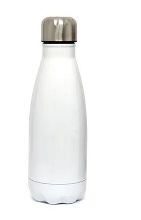 Garrafa Cola de Inox Simples para Sublimação Branca - 350ml