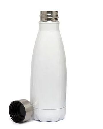 Garrafa Cola de Inox Simples para Sublimação Branca - 400ml
