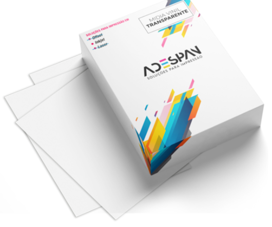 Vinil Adesivo Jato de Tinta Transparente  A-4 - 10 Folhas