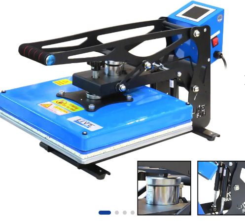 Prensa Plana 38x38cm Trava Magnética e Pistão Duplo LIVE - 220v