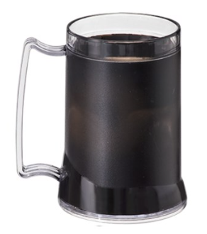 Caneca Gel Preta 450ml