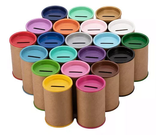 Cofrinhos Coloridos 6x9,5cm, lembrancinhas - 10 unidade