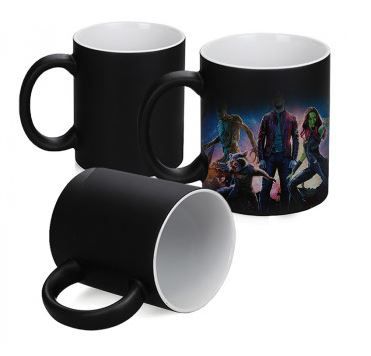 Caneca Mágica Preta Fosca Classe AAA Resinada P/ Sublimação LIVESUB - 1Un