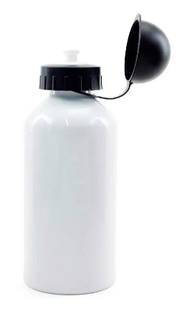 Squeeze de Alumínio Branco tampa Bola para Sublimação - 500ml - Slim