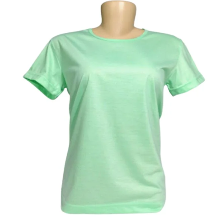 Babylook Poliester Verde Bebê - FEMININA