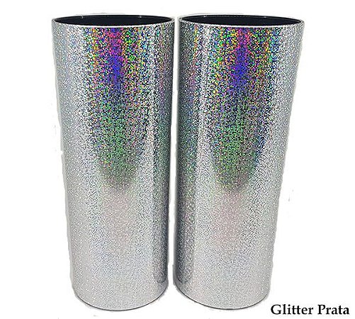 Long Drink Metalizado Holografico Prata Para Transfer Laser ou Serigrafia 1un