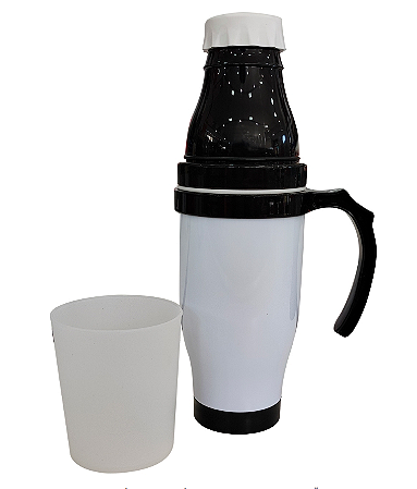 Garrafa De Polímero Semi-Térmica 560ml Para Sublimação - Preto