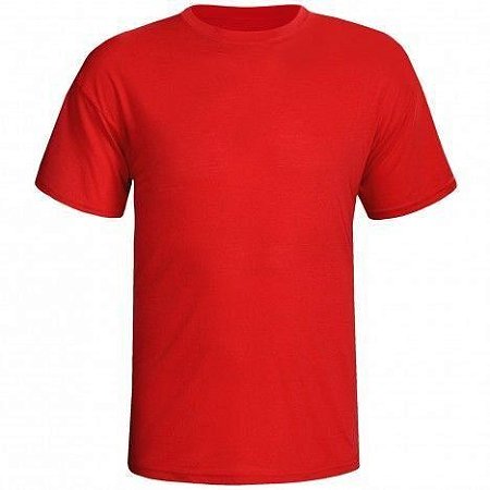 Camiseta Poliester Vermelha Sublimatica - Adulto