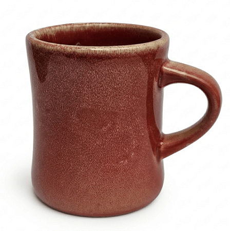 Caneca de Cerâmica para Sublimação Rústica Elemental Vermelha - 360ml