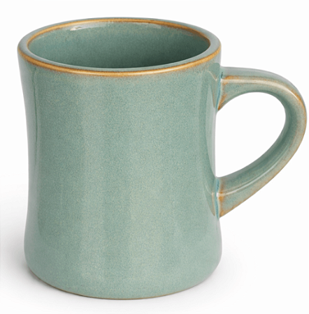 Caneca de Cerâmica para Sublimação Rústica Elemental Verde - 360ml