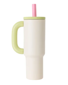 Copo Térmico Inox Funny Verde Claro de 1100ml