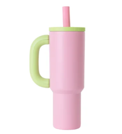 Copo Térmico Inox Funny Rosa de 1100ml