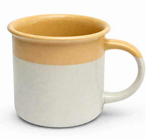 Caneca de Cerâmica para Sublimação Fosca Aroma Vintage Caramelo - 380ml