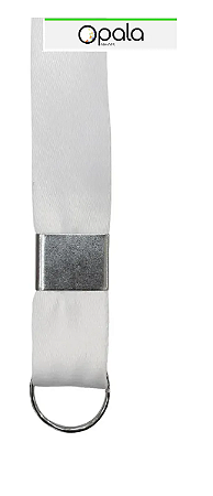 Cordão de Caneca Branco sem Mosquetão Tamanho 1m x 2cm