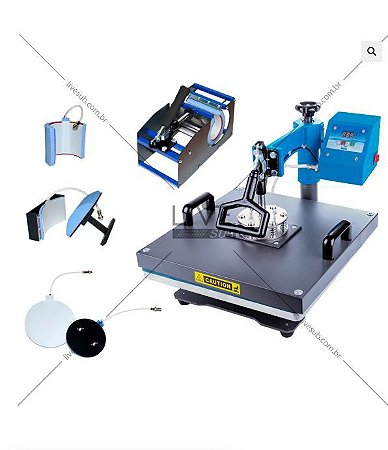 Prensa Térmica Livesub Combo Digital 6X1 - 220v