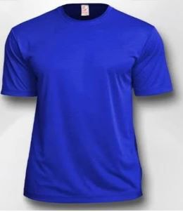 Camiseta Poliester Azul Royal Sublimatica - Adulto