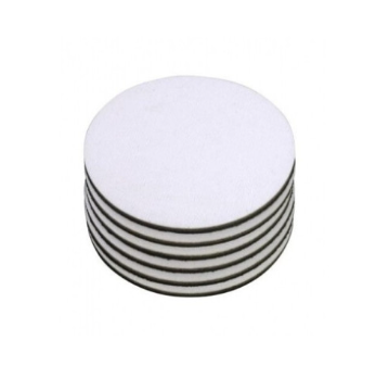Porta Copo Redondo Neoplex com Tecido Poliester Fundo Preto Para Sublimação  - 10 Unidades