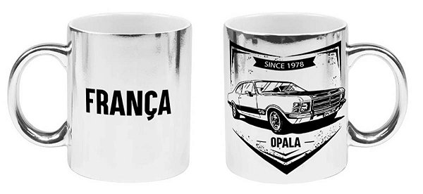 12 Caneca Cromada Prata Live P/Sublimação