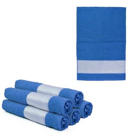 Toalha de lavabo para Sublimação  - Azul Royal