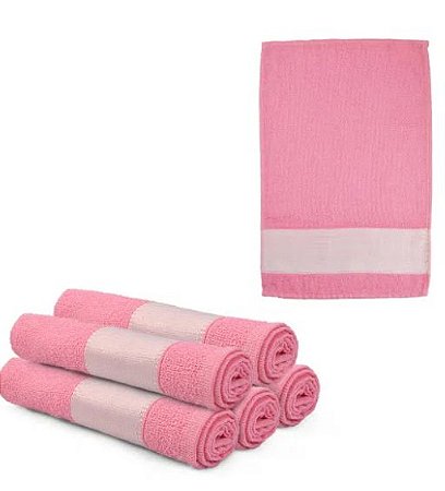 Toalha de lavabo para Sublimação - Rosa