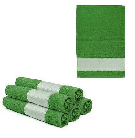 Toalha de lavabo para Sublimação - Verde Bandeira