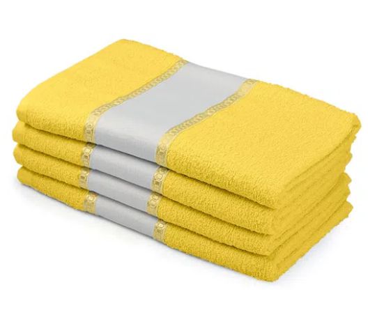 Toalha De Banho Amarelo Canário Para Sublimação - 1 Unidade