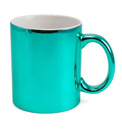 12 CANECA CROMADA TIFFANY  P/SUBLIMAÇÃO