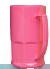 Caneca de Chopp em Polímero Para Sublimação Pink - 500ml