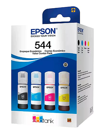 KIT Refil p/Ecotank T544 Epson PT 4 UN