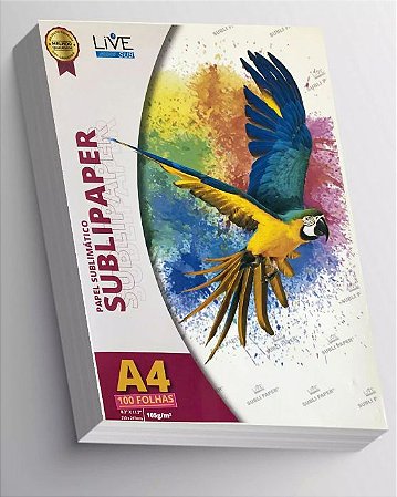 Papel Sublimático Importado Sublipaper Live A-4 500 Folhas