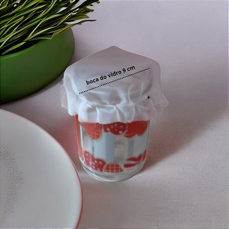 Tampa de pote em voal para kefir e kombucha