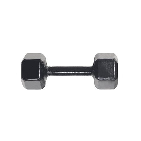 Dumbbell Sextavado de 4kg de ferro (unidade) da TURBO FITNESS