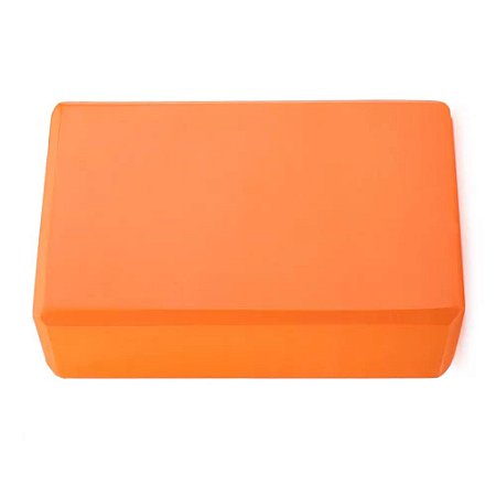 Bloco de EVA para Yoga e Pilates Tijolinho Yoga Blocks - laranja