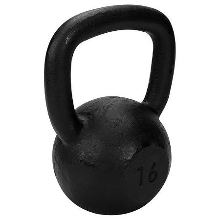 Kettlebell de 16kg de ferro da TURBO FITNESS