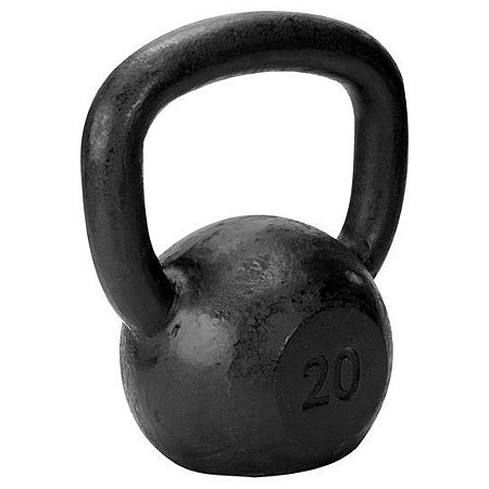 Kettlebell de 20kg de ferro da TURBO FITNESS