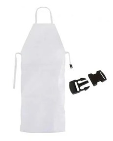 Avental Branco com Fivela