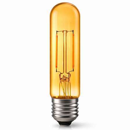 Lâmpada Filamento Led Retrô Tubular T30 Âmbar 220K E27 2W Bivolt