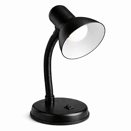 Luminária de Mesa Clássica E-27 Bivolt Preta