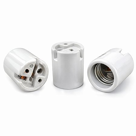 Bocal/Soquete E27 Reforçado de Porcelana 4A 250V