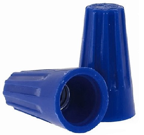 Terminal Conector de Torção 3 x 1,5 mm Azul - Pacote 50 Unidades