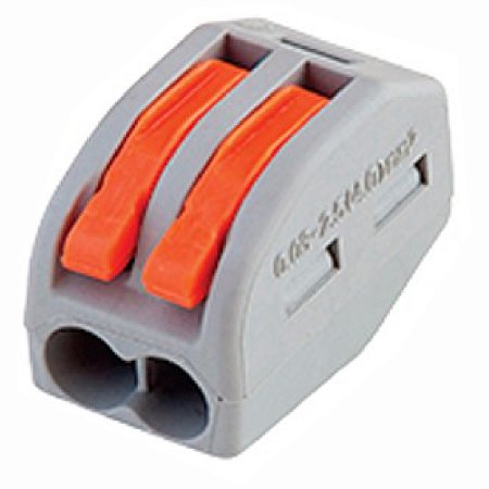 Conector de Emenda e Derivação 0,5 a 4 mm² 2 Pólos 32A Cinza