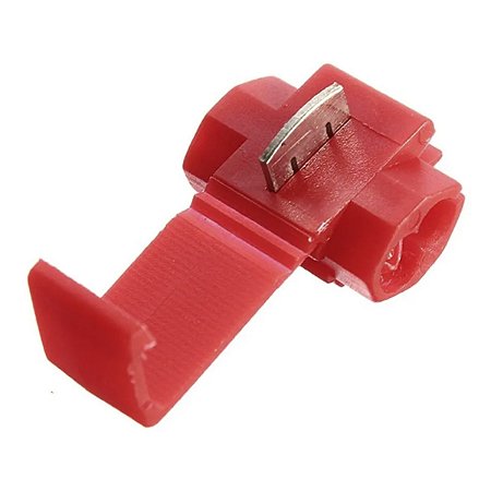 Conector de Derivação 0,5 a 1,5 mm² Vermelho - Pacote 50 Unidades