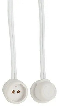 Base G13 para Lâmpada Tubular 2A 250V diâmetro T8, T9, T10 e T12 com Rabicho