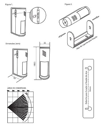 Anunciador de Presença 5m 4,5V Branco Decorlux