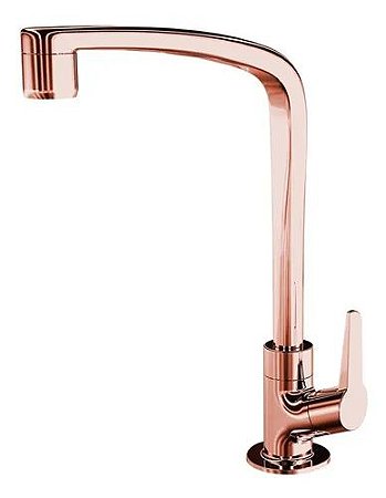 Torneira para Cozinha de Mesa Flatt Rosé Gold Lorenzetti 1167 F71