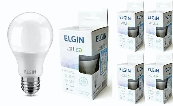 Lâmpada Bulbo Led A60 Branco Frio 6500K E27 9W Bivolt