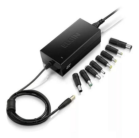 Fonte Universal para Notebook 90W com 9 Adaptadores Elgin
