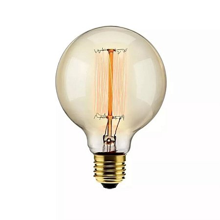 Lâmpada Filamento Led Retrô Globo G95 Âmbar 2000K E27 40W 220V
