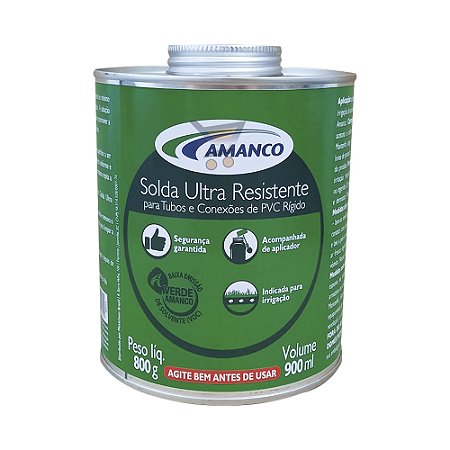 Solda Ultra Resistente para Tubos e Conexões de PVC Rígidos Amanco 800g