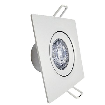 Spot Led Quadrado Branco Frio 6500K 12W Bivolt